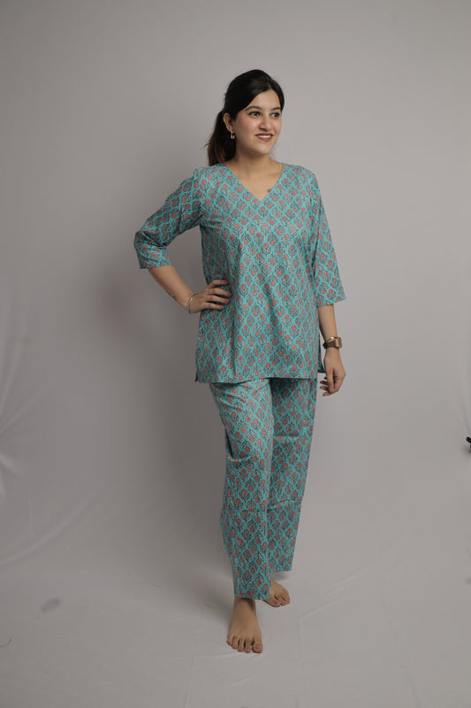 Floral Mint Co-ord Set