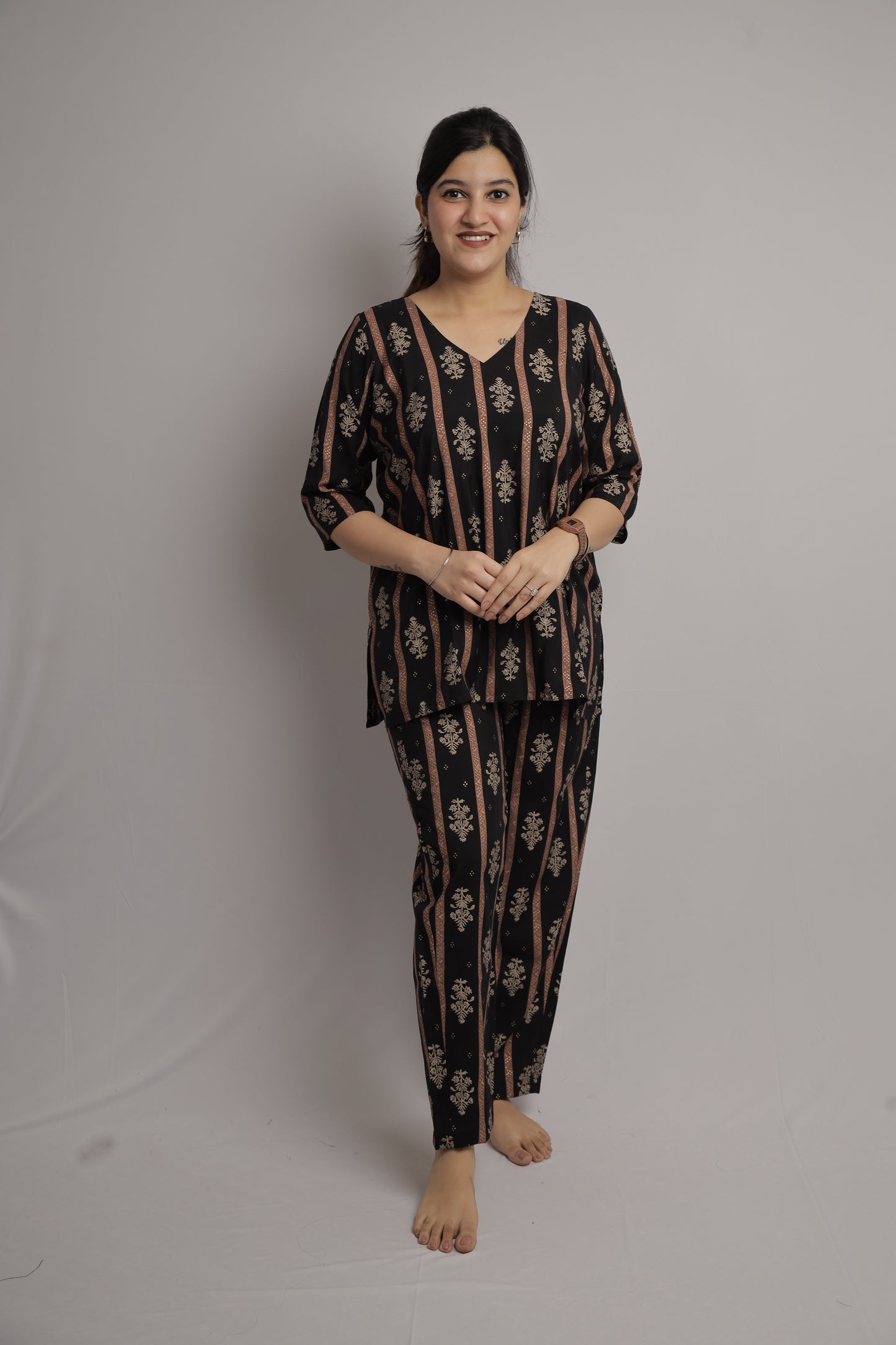 Midnight Bloom Co-ord Set