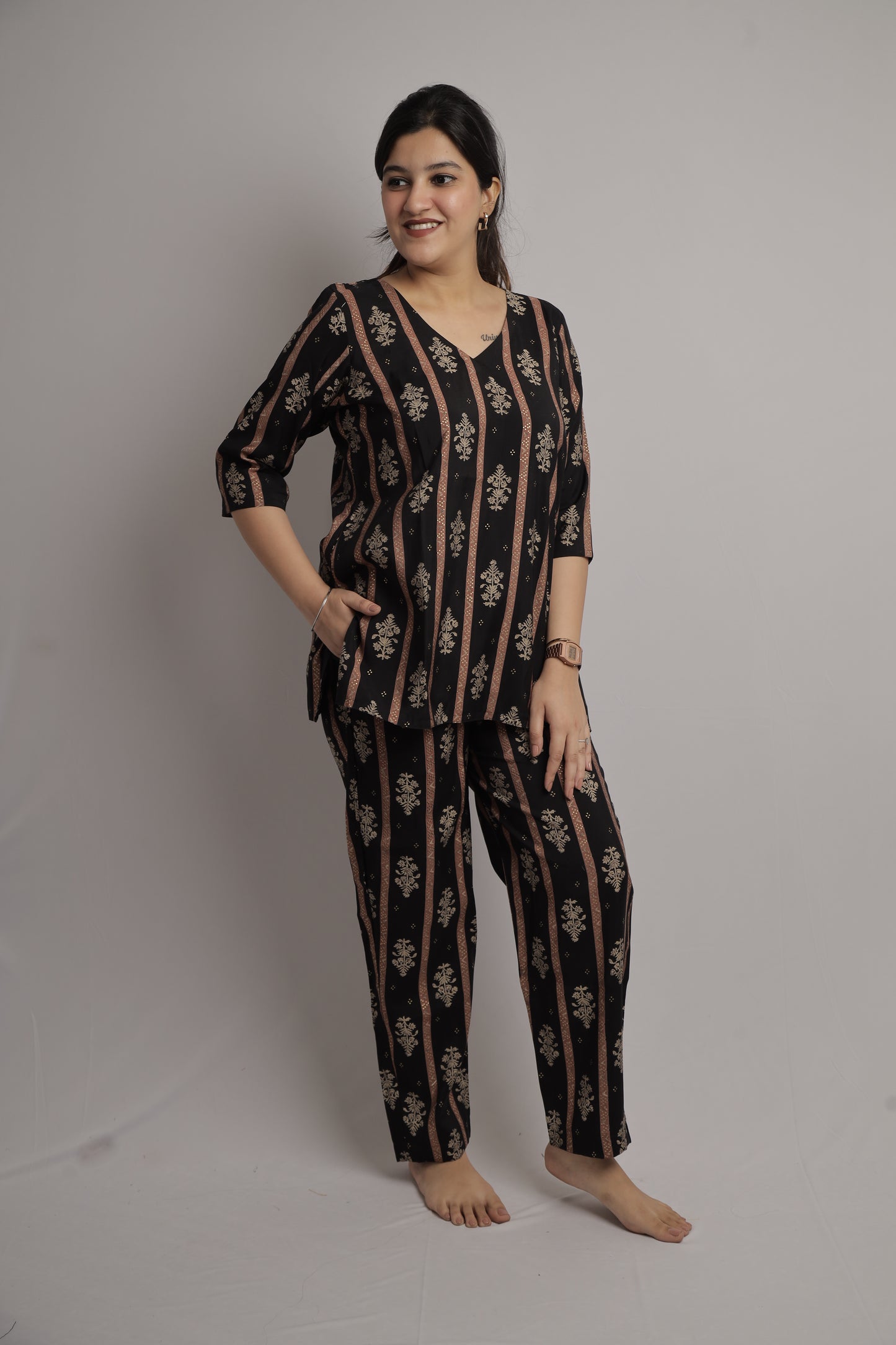Midnight Bloom Co-ord Set