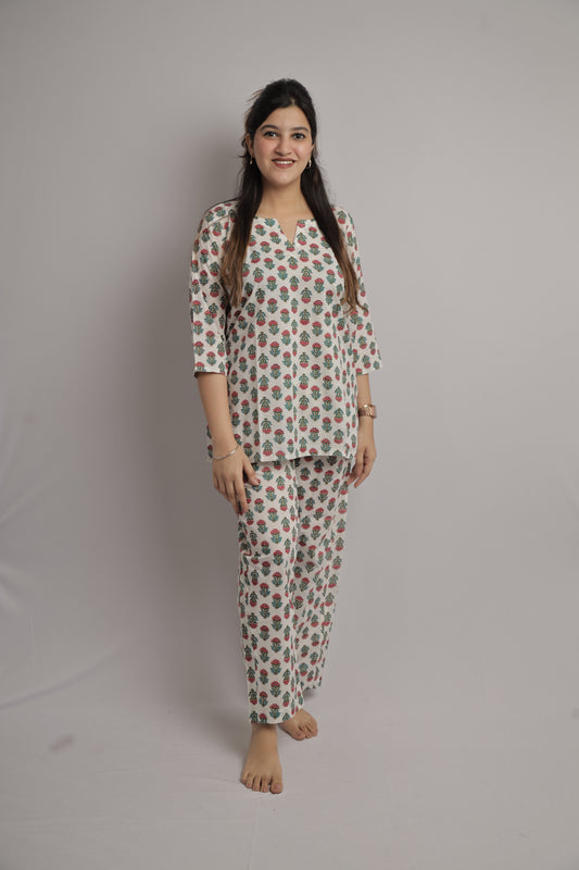 Pink Floral Co-ord Set