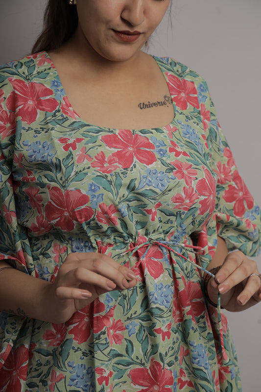 Floral Fiesta Kaftan Co-ord Set