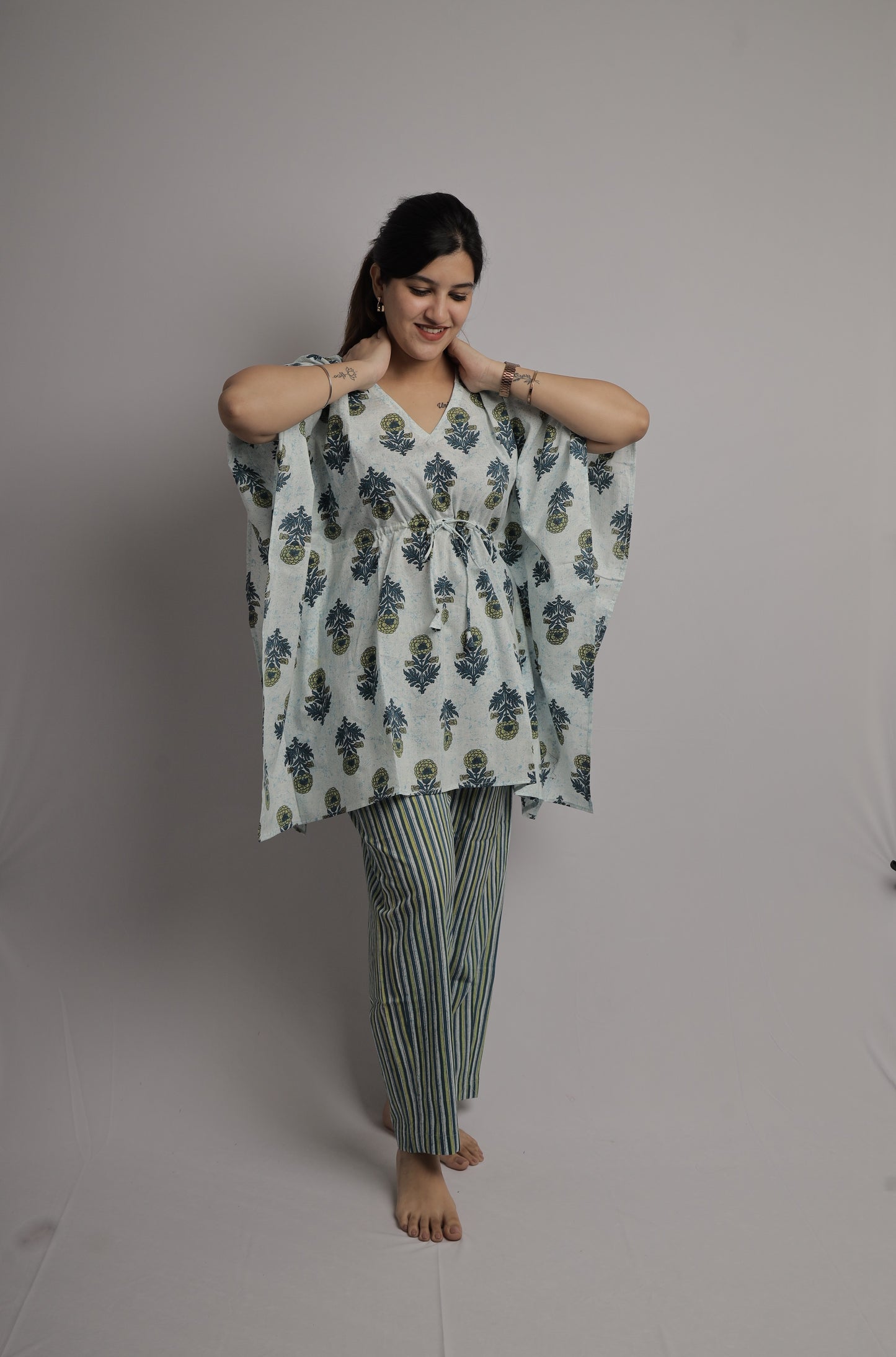 Petal Grove Kaftan Co-ord Set