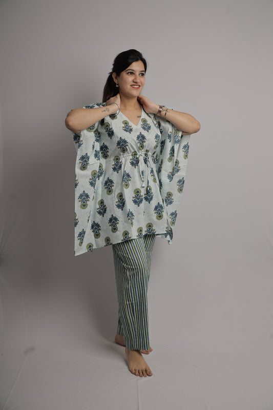 Petal Grove Kaftan Co-ord Set