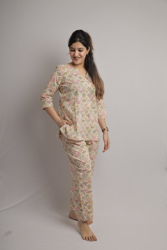 Shell Print Co-ord Set