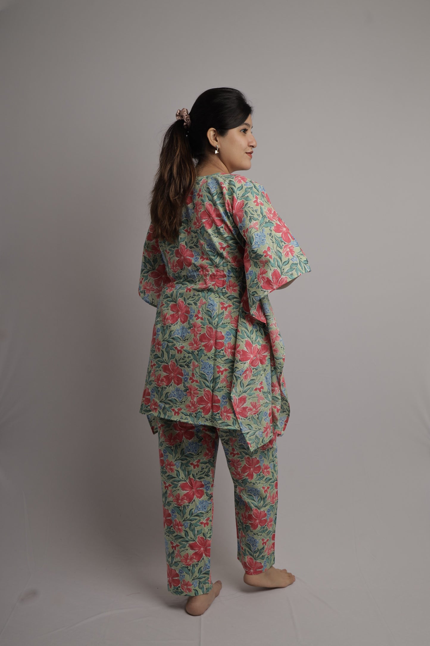 Floral Fiesta Kaftan Co-ord Set